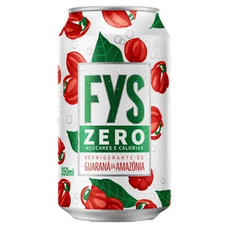 Refrigerante fys guarana zero 350ml