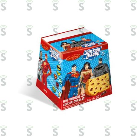  Mini Panetone Liga da Justiça Santa Edwiges 80g