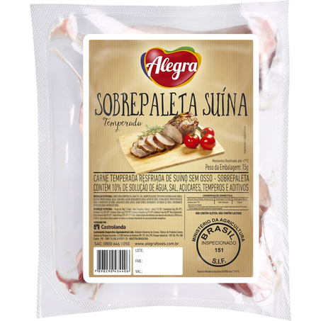 Cortes Suínos Alegra Sobrepaleta - Resfriada - Temperada Kg