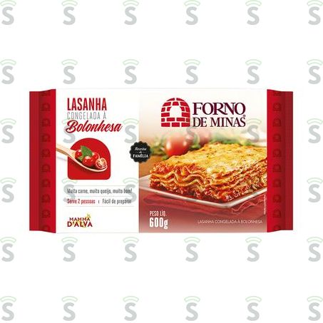  Lasanha Congelada Forno de Minas Bolonhesa 600g