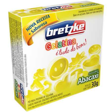 Gelatina Bretzke 30g - Abacaxi
