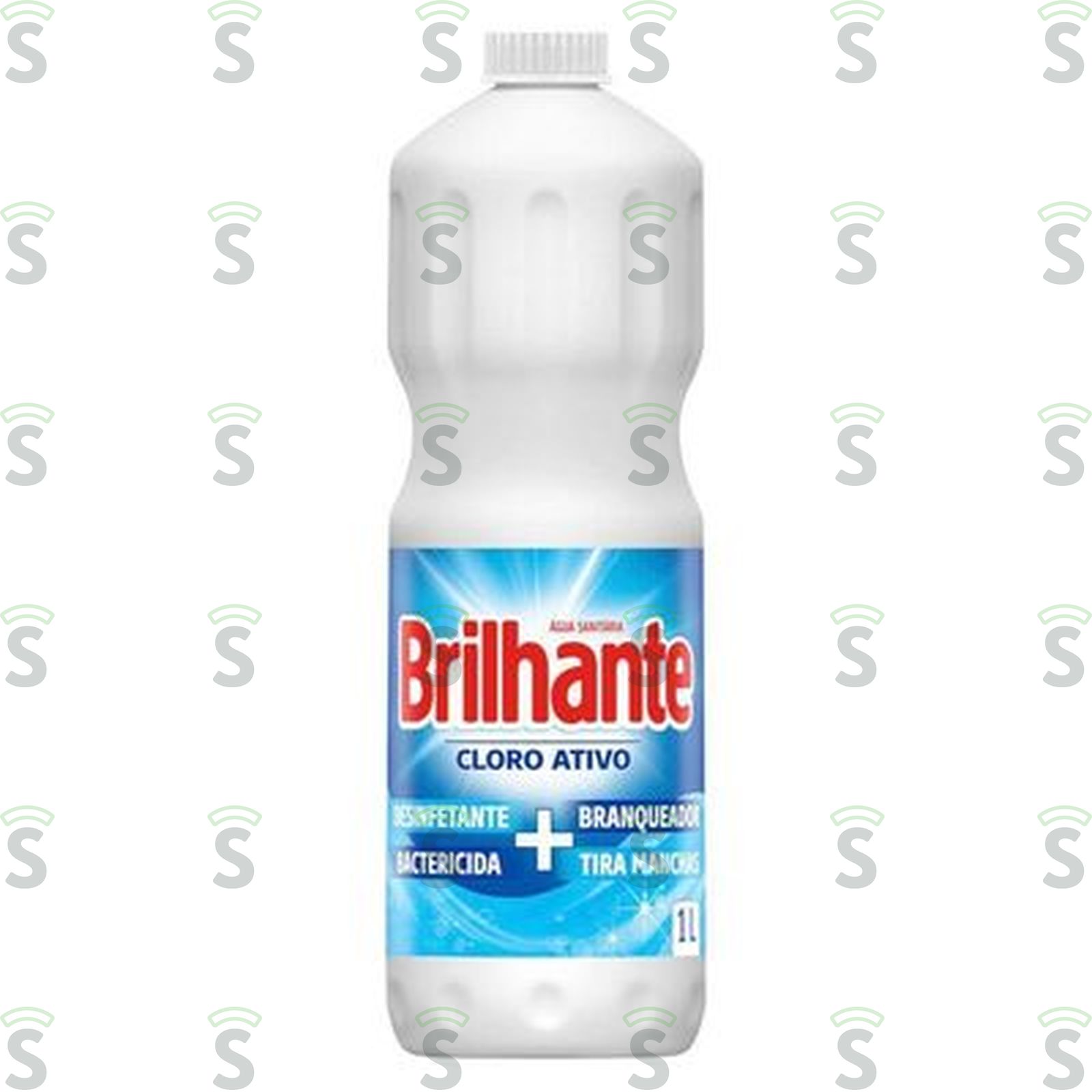 Água Sanitária Brilhante Cloro Ativo Frasco 1lt