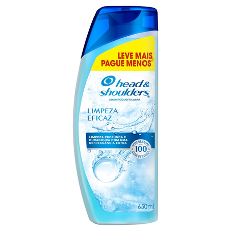 Shampoo Head & Shoulders 650ml - Leve Mais, Pague Menos