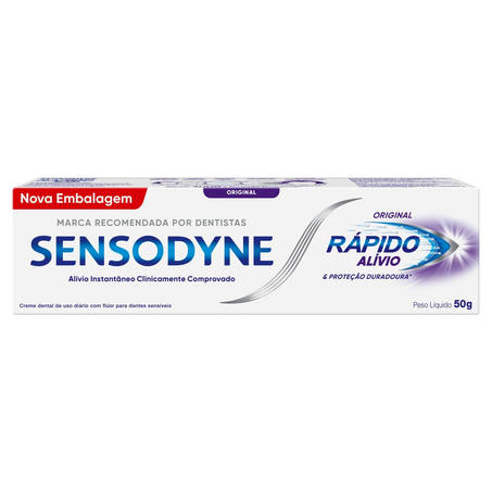 Creme Dental Sensodyne 50g - Rápido Alívio