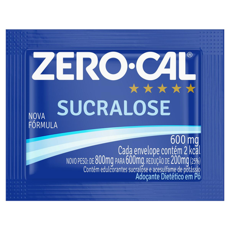 Adoçante em Pó Zero-Cal Sucralose - Com 50 Sachês