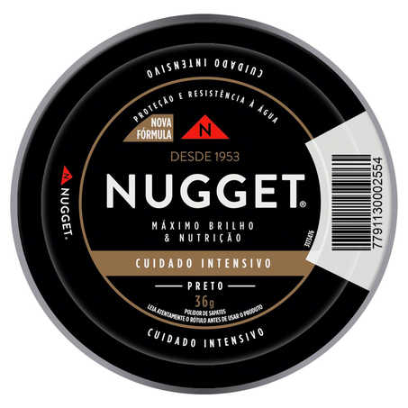 Pomada para Calçados Nugget 36g - N. 3 - Preta