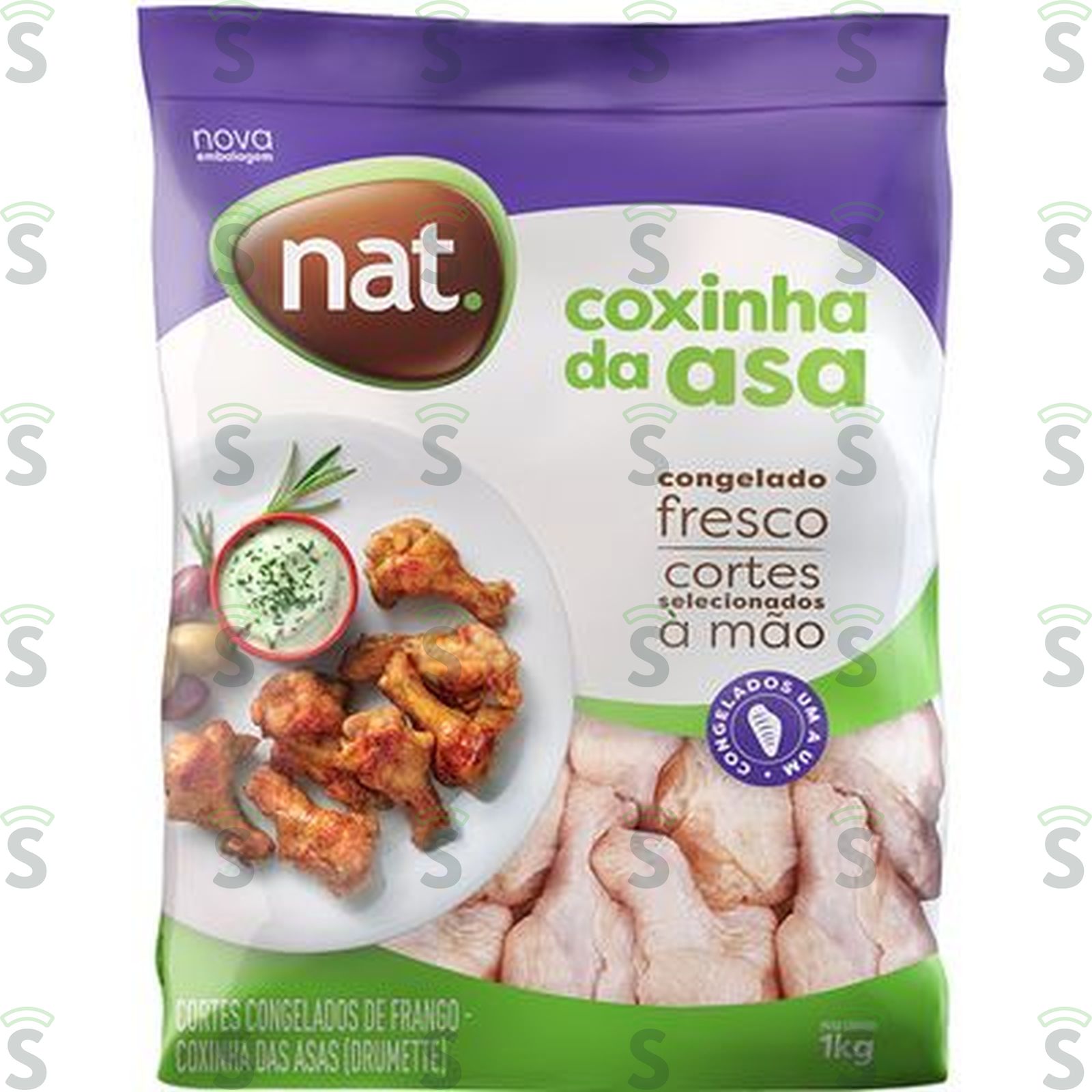 Coxinha Da Asa de Frango Nat Congelado Embalagem 1KG
