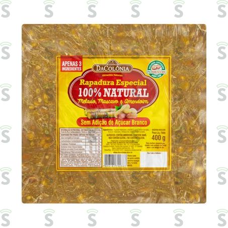  Rapadura de Amendoim Dacolônia 400g