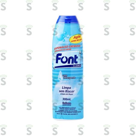  Saponáceo Cremoso Font Com Cloro Embalagem 300ml