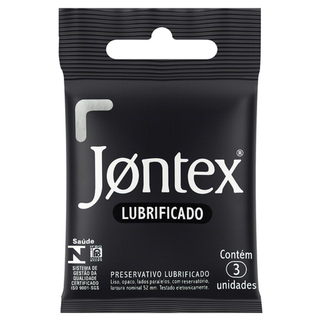 Preservativo Jontex Lubrificado - Com 3 Unidades