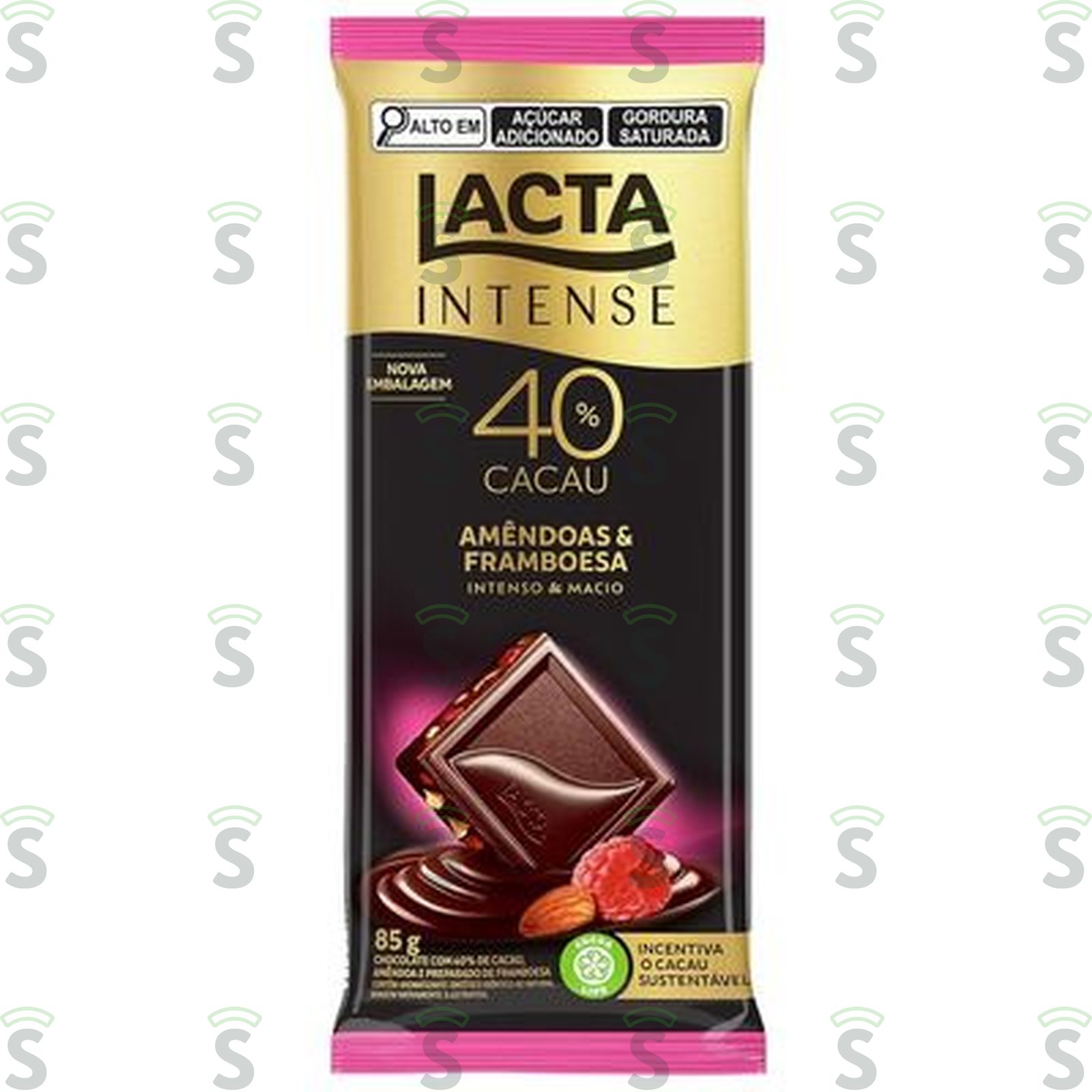 Lacta-choco intense 40% 85g nuts ame fra
