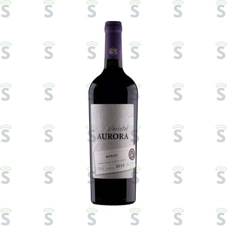  Vinho Brasileiro Tinto Seco Vinícola Aurora Varietal Merlot Serra Gaúcha Garrafa 750ml