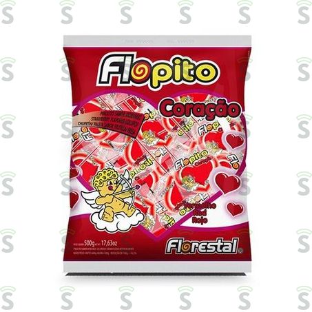  Florestal-pirulito Coracao Vermelho 500g