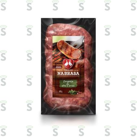  Linguiça Toscana Perdigão Na Brasa Alho e Ervas Embalagem 600g