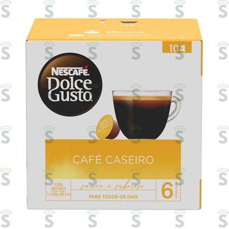  Café Em Cápsula Torrado e Moído Nescafé Dolce Gusto Caseiro Caixa Com 10un - 80gr
