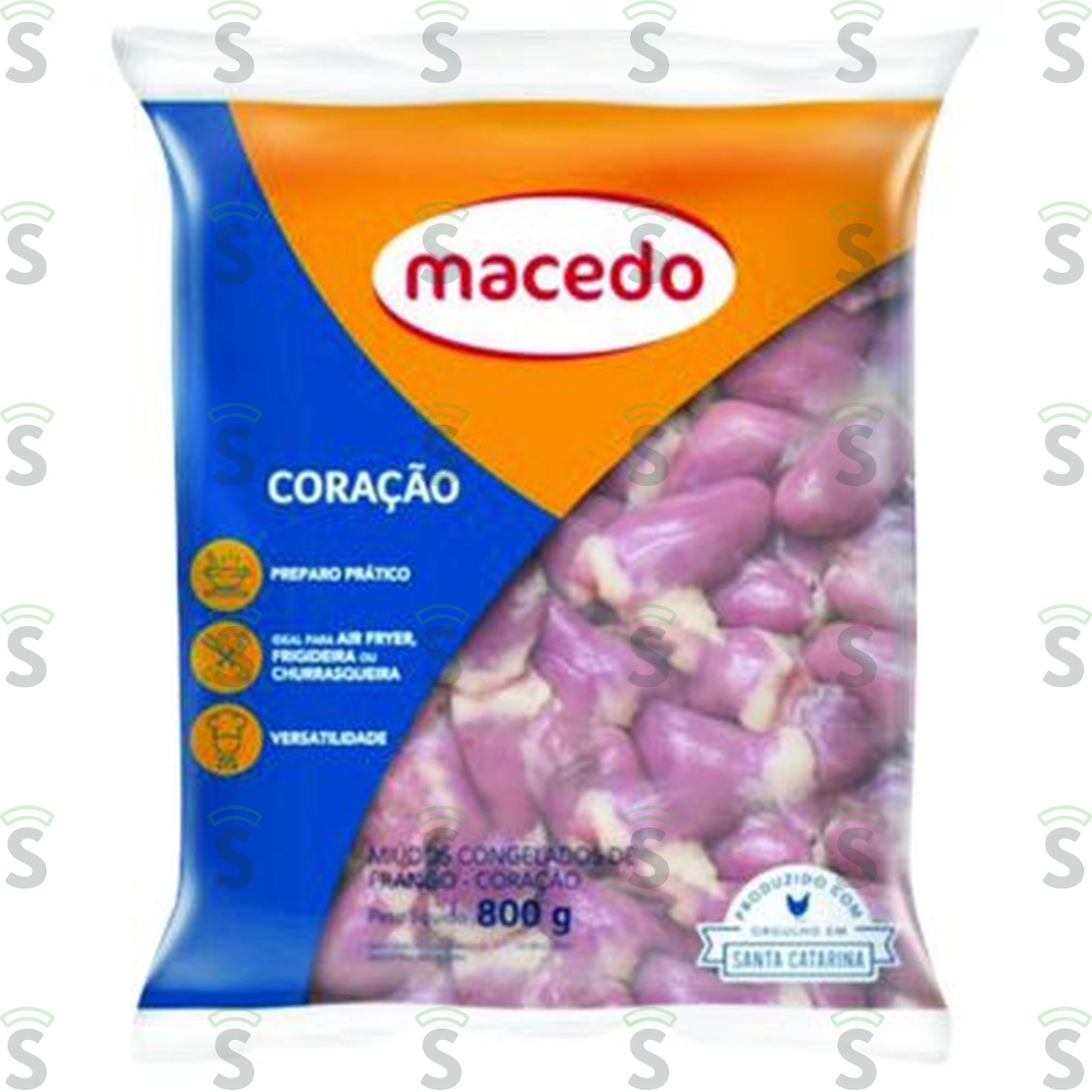 CORAÇAO FRANGO 800GR MACEDO