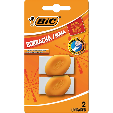 Borracha Bic Eraser - Com 2 Borrachas