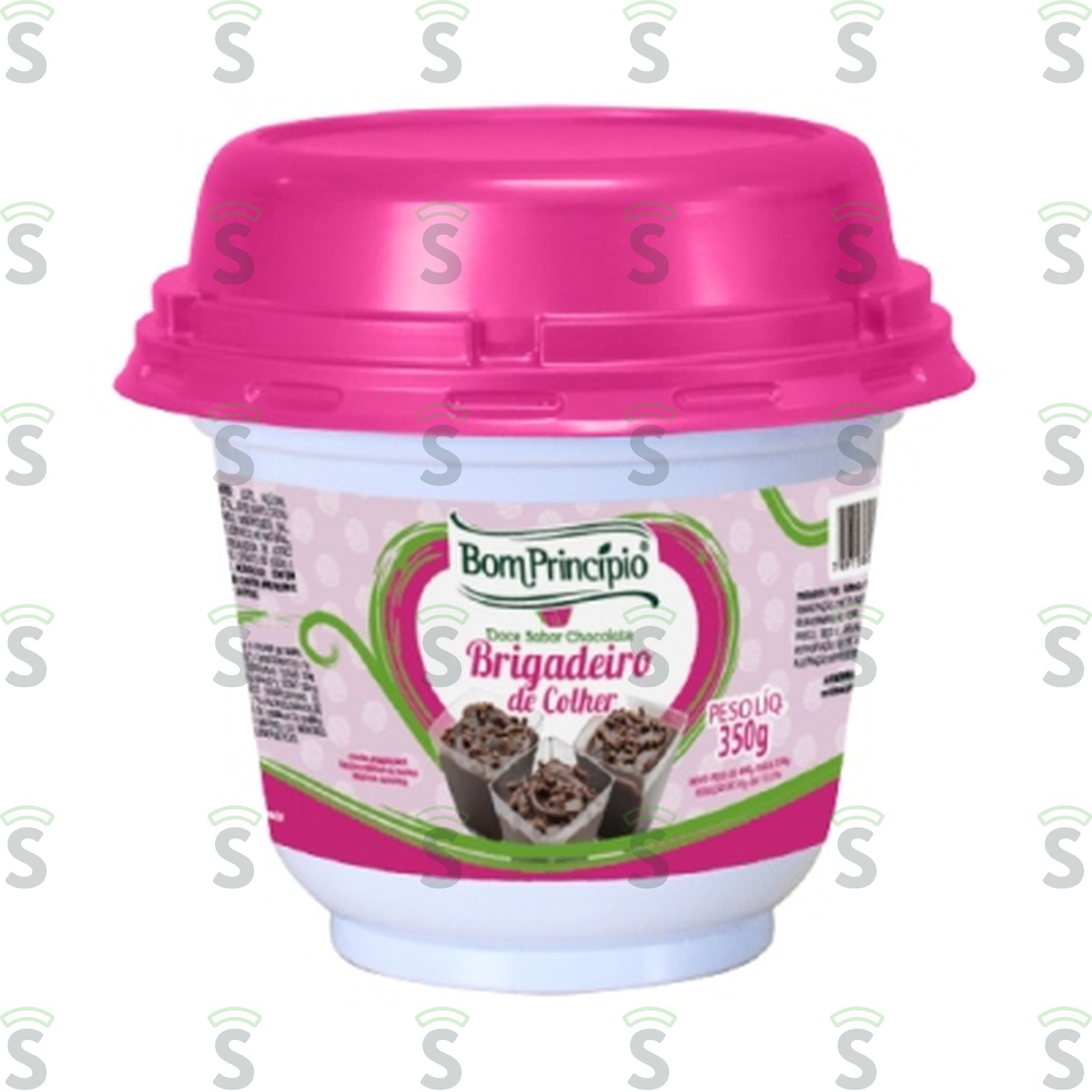 Doce Bom Princípio Sabor Chocolate Brigadeiro de Colher Pote 350gr