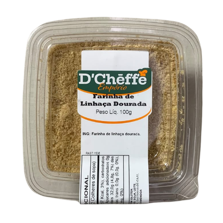 Farinha de linhaça dourada d´cheffe 100g
