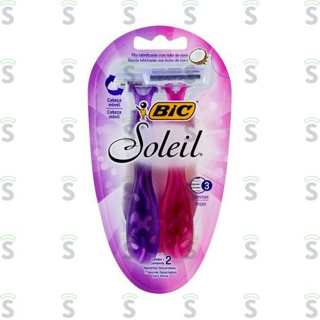  Aparelho Descartável Para Barbear Bic Soleil 2 Unidades