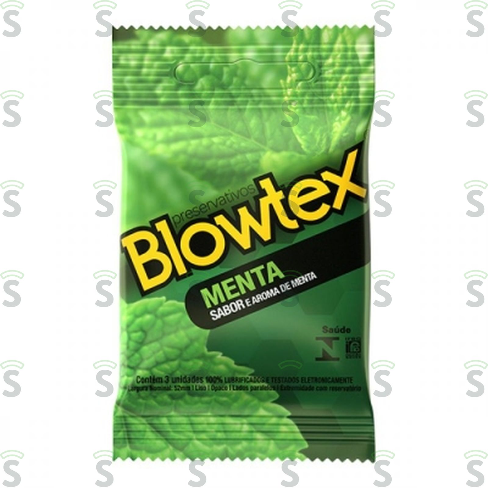 Preservativo Blowtex Menta Embalagem 3UN