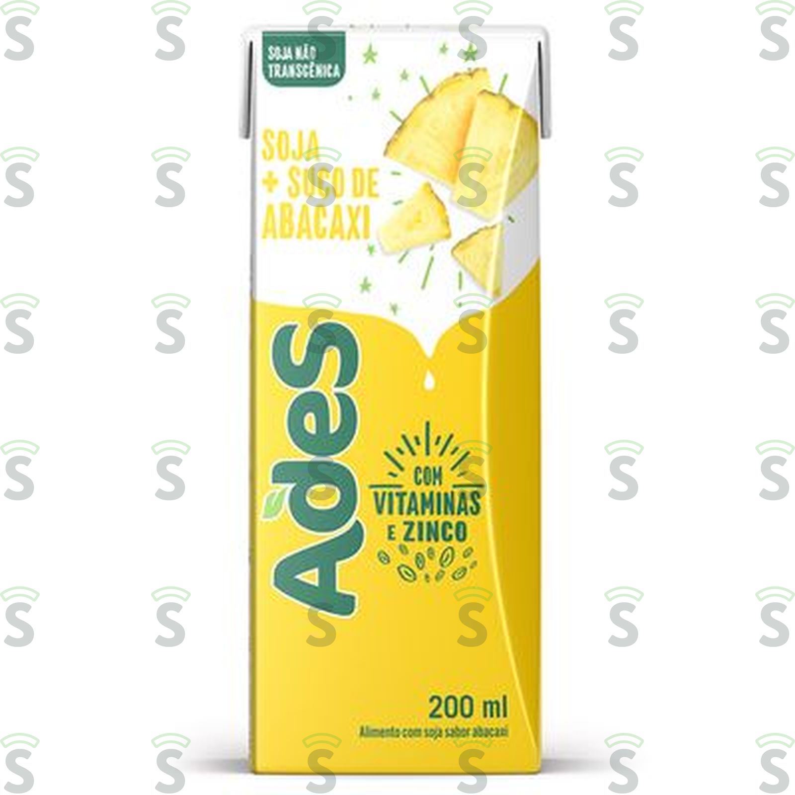 Bebida a Base de Soja Ades Sabor Abacaxi Caixa 200ml