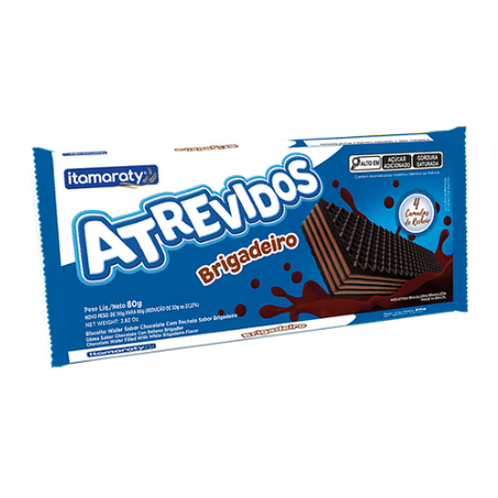 Biscoito Wafer Itamaraty Atrevidos Brigadeiro 80g