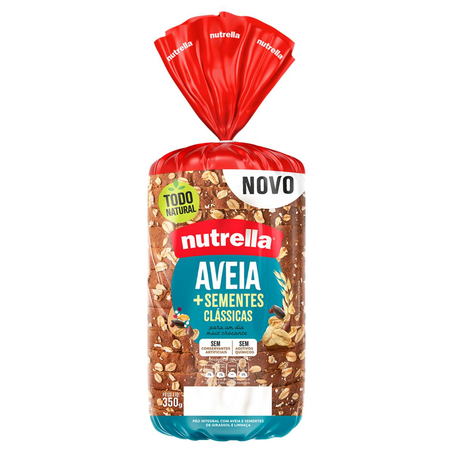 Pão Nutrella 350g - Aveia