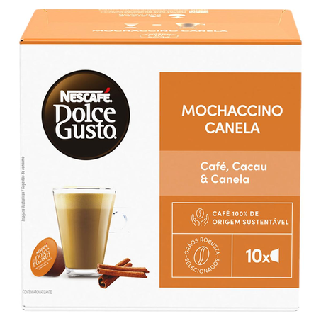 Cápsula Dolce Gusto 172g - Mochaccino Canela - 10 Cápsulas