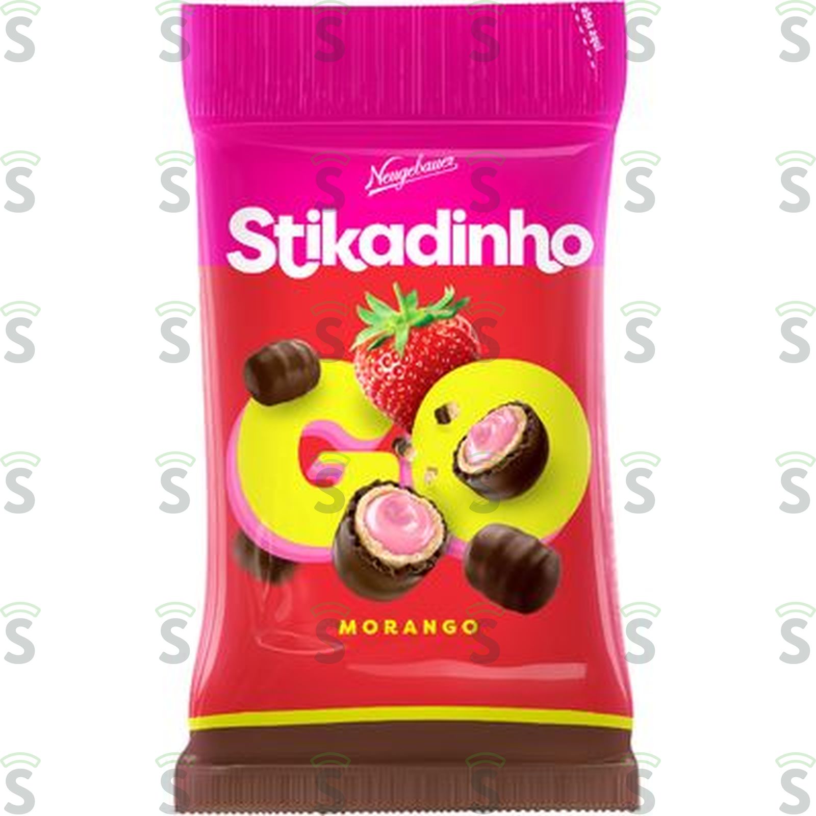CHOC NEUGBAUER STIKADINHO GO 40G MORANGO