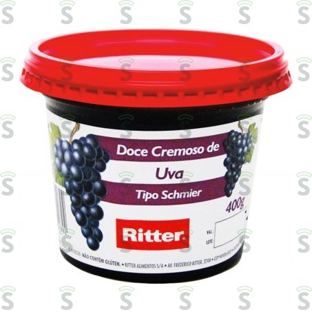  Doce Cremoso de Fruta Ritter Uva Pote 400g
