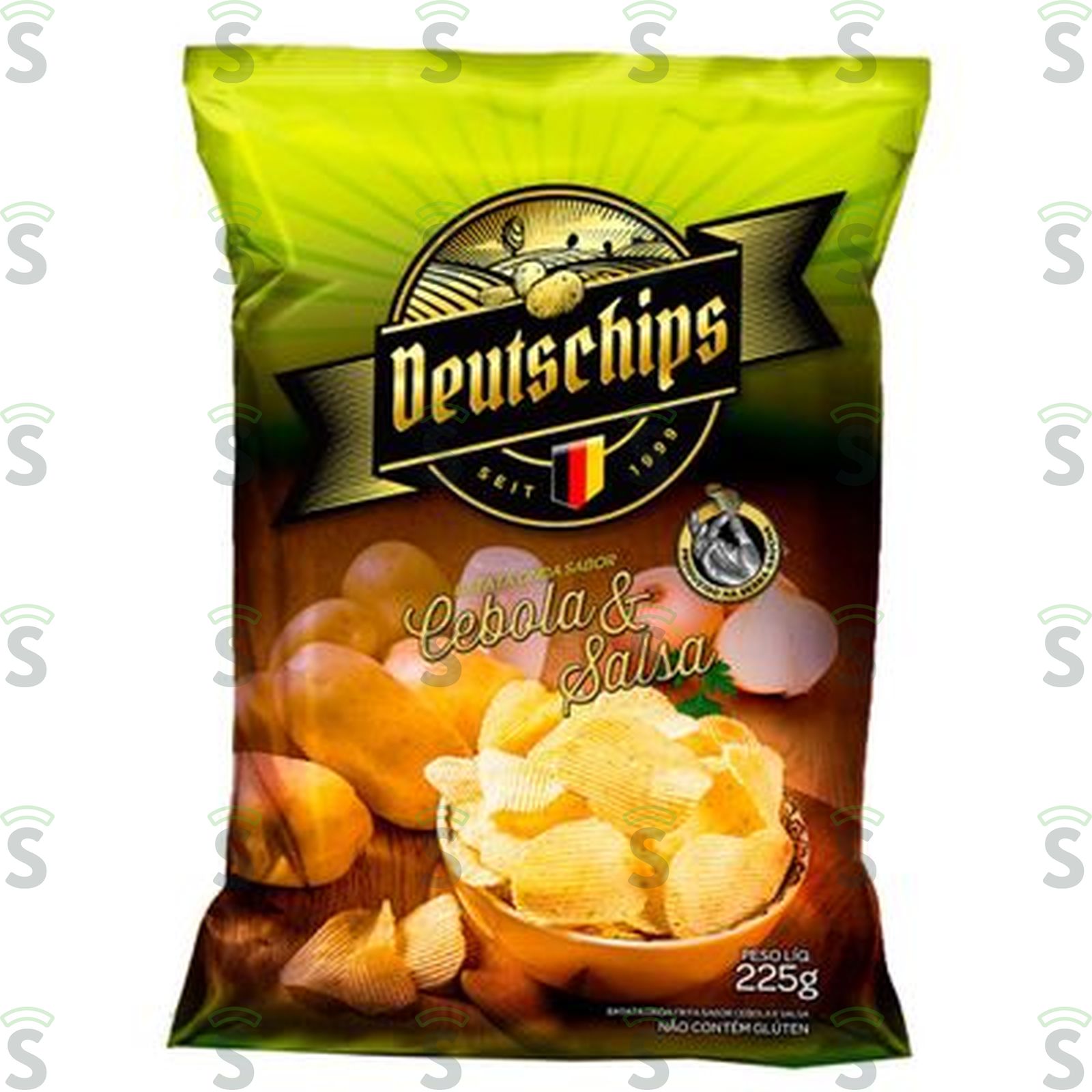 Deutschips-batata onda 225g cebola salsa