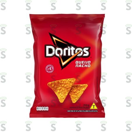  Salgadinho de Milho Queijo Nacho Doritos Pacote 210g