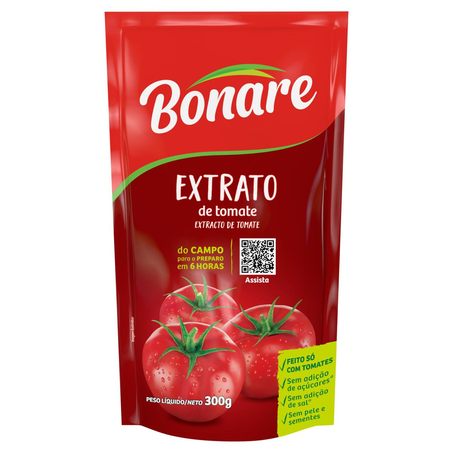 Extrato de Tomate Bonare 300g - Sachê