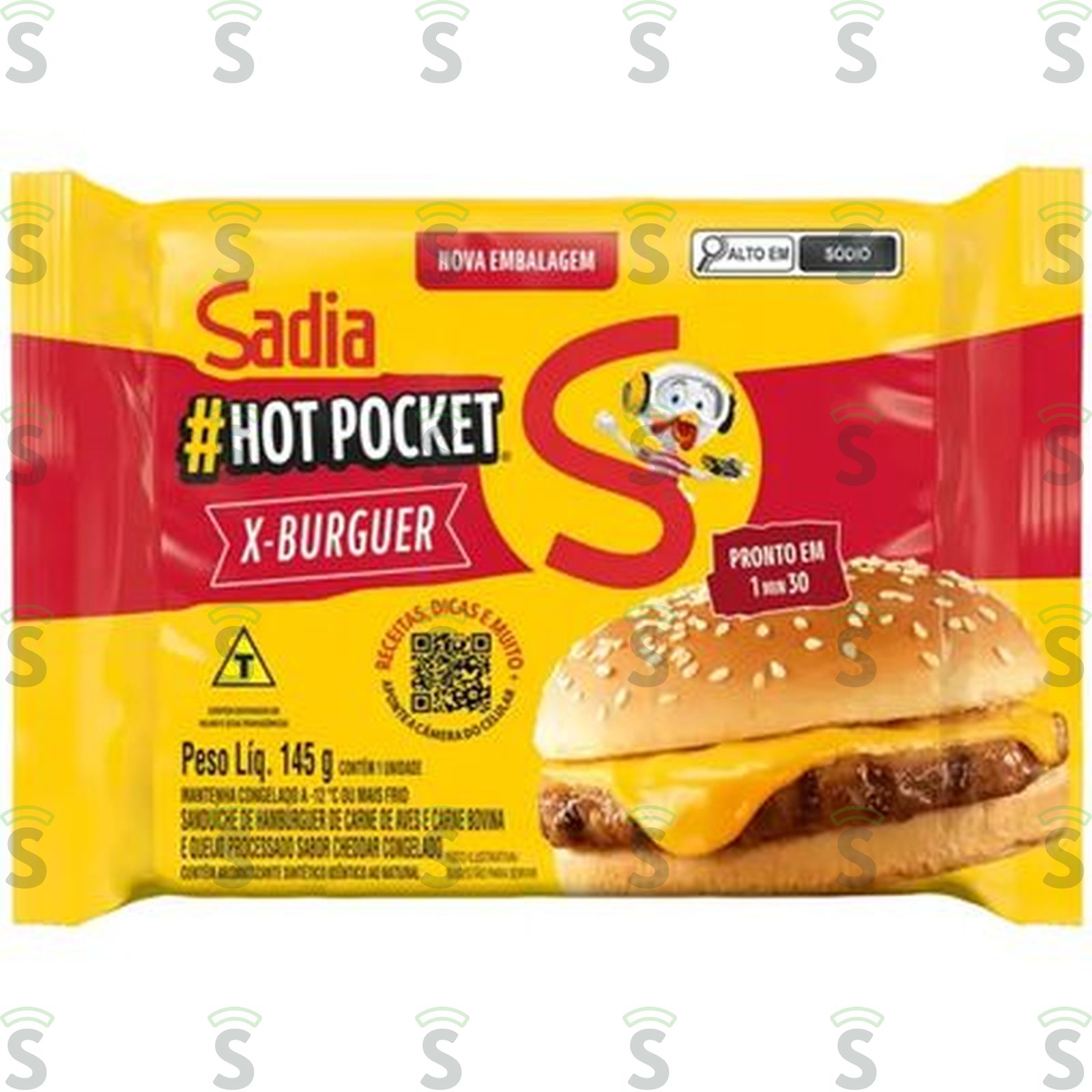 Sadia-hot pocket 145g x burger