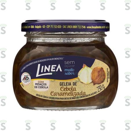  Geleia Cebola Caramelizada Zero Açúcar Linea Vidro 230g