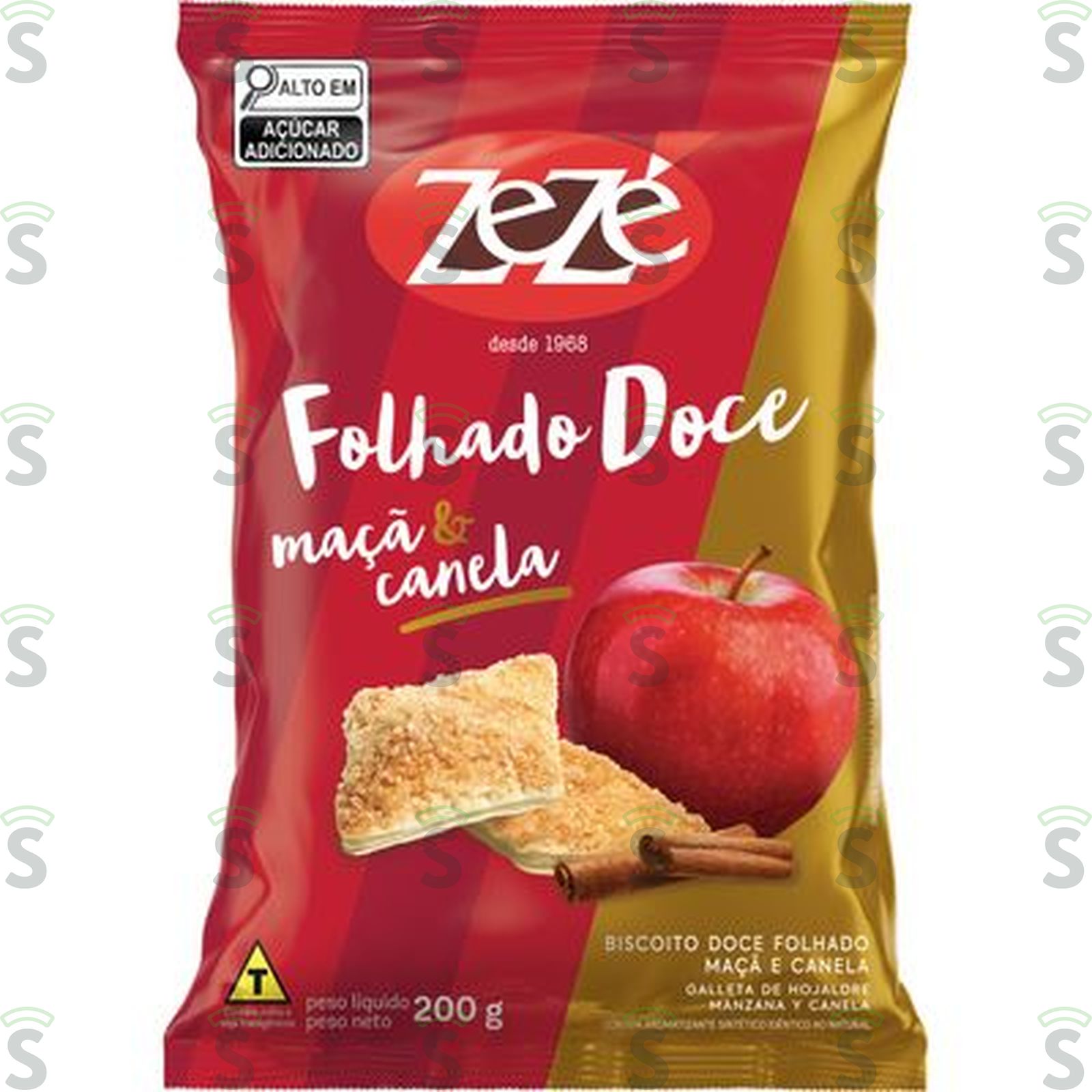 Zeze-biscoito folhado maca canela 200g
