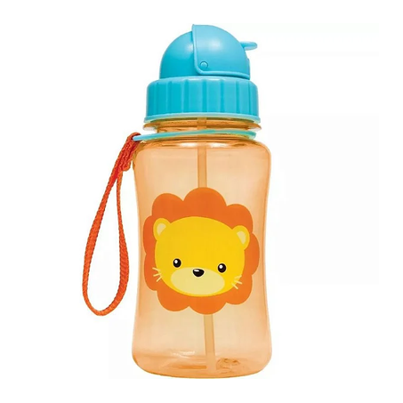 GARRAFA BUBA INFANTIL COM CANUDO LEAO 1 PEÇA