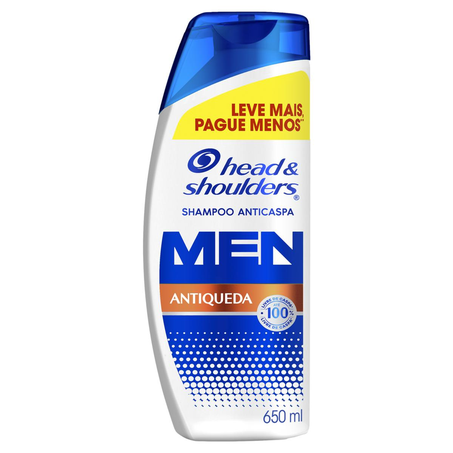 Shampoo Head & Shoulders 650ml - Antiqueda - Leve Mais, Pague Menos