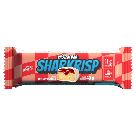 Barra de Proteína Shark Pro Risp Frutas Vermelhas 40g