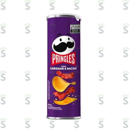  Salgadinho de Batata Pringles Cheddar e Bacon Pote 105gr