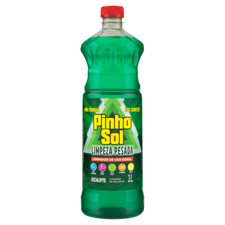Limpador Limpeza Pesada Pinho Sol 1 Litro - Eucalipto