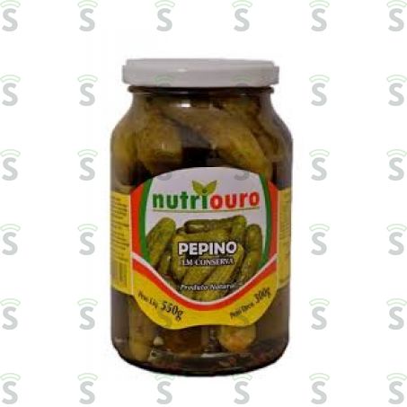  Pepino Em Conserva Nutriouro Pote de Vidro 300gr