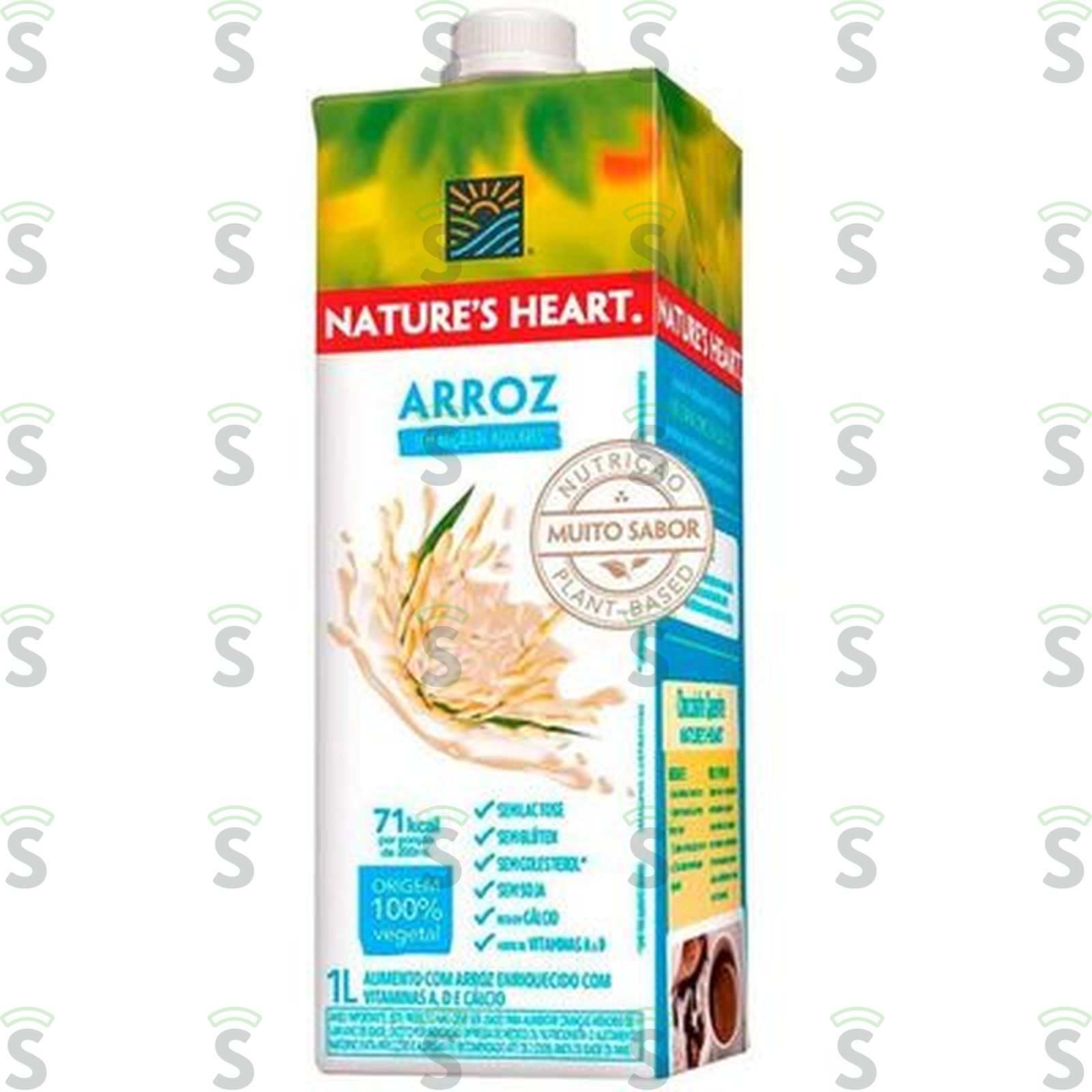 Bebida à Base de Arroz Nature's Heart Caixa com Tampa 1lt