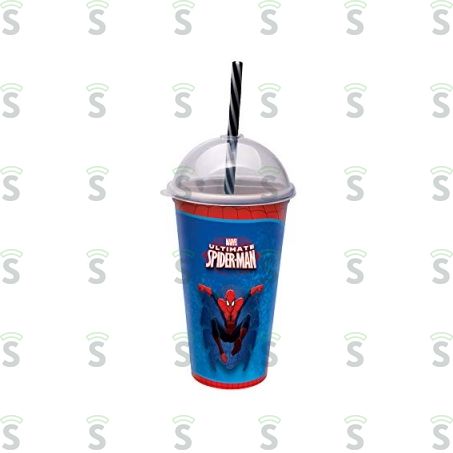  Copo Shake Plasútil Homem Aranha Unidade 500ml