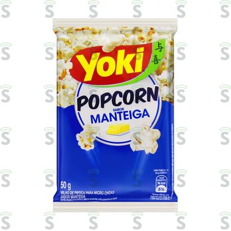  Pipoca Para Microondas Yoki Popcorn Manteiga 50g