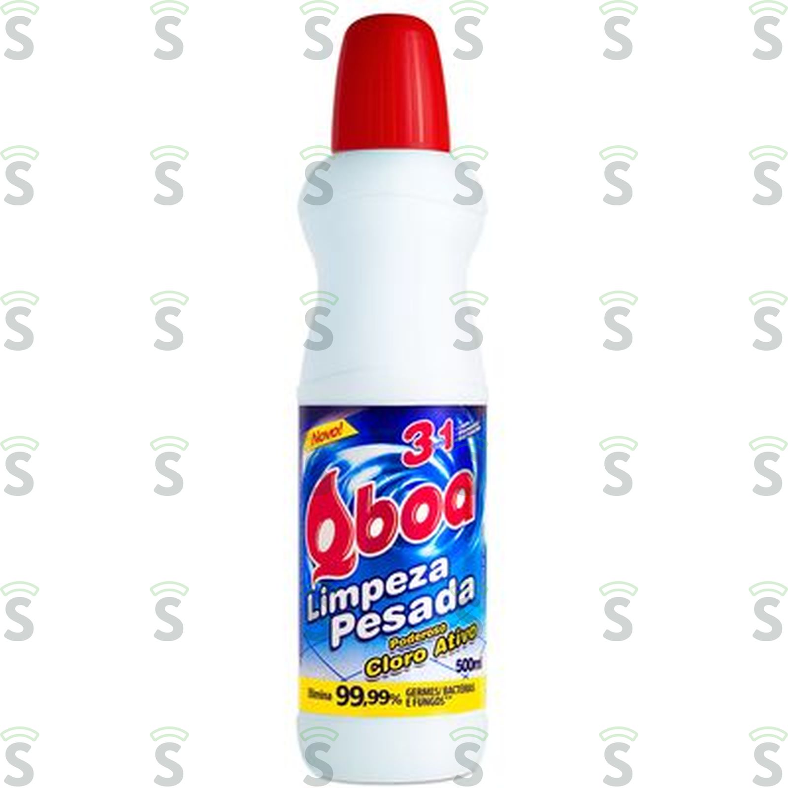 Limpador Limpeza Pesada Qboa Cloro Ativo Frasco 500ml