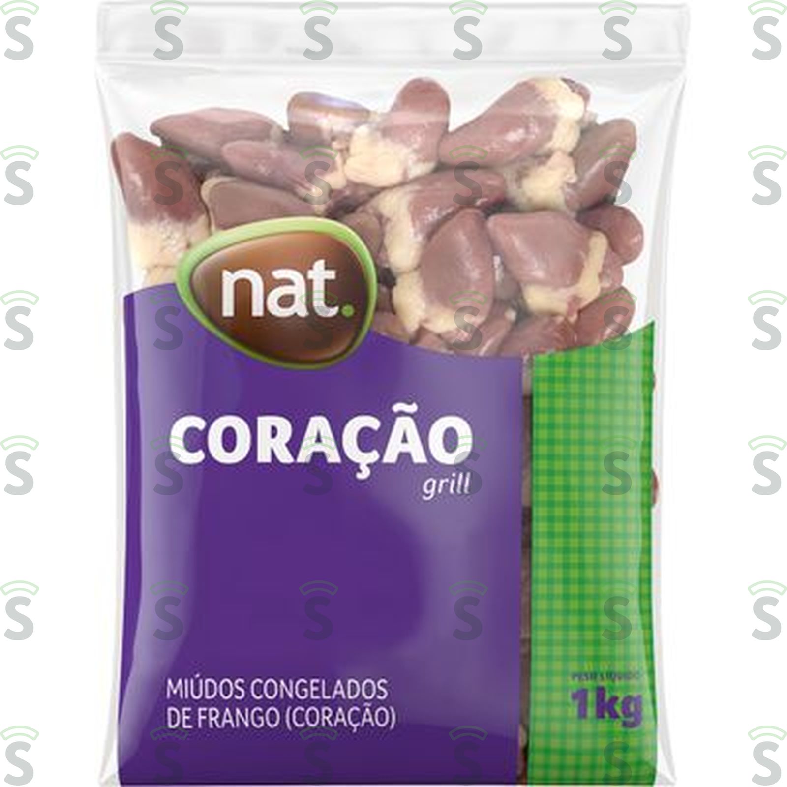 Coração de Frango Nat Congelado Embalagem 1KG