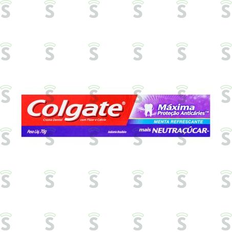  Creme Dental Colgate Menta Refrescante Máxima Proteção Anticáries Caixa 70gr