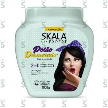  Creme de Tratamento Condicionador Skala 2 Em 1 Potão Desmaiado Pote 1kg